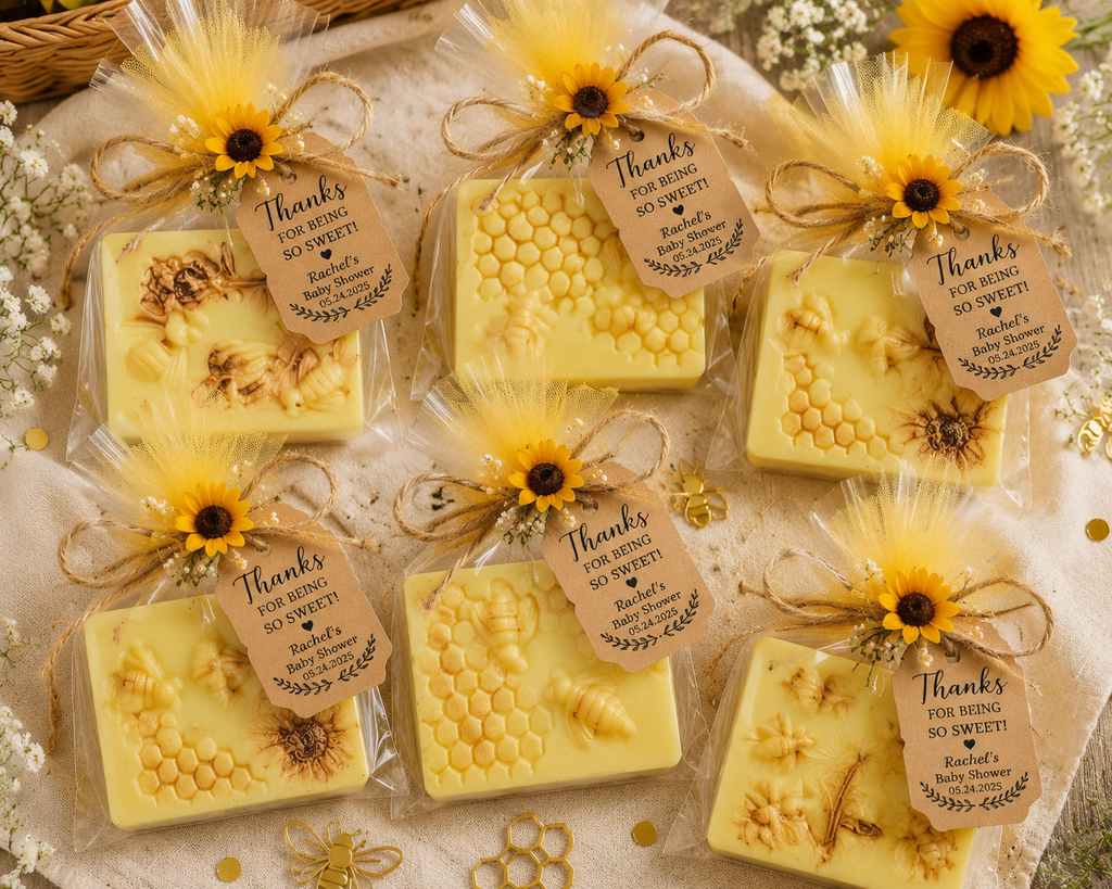 Custom Party Favor Soaps – Handcrafted Goat Milk Bars