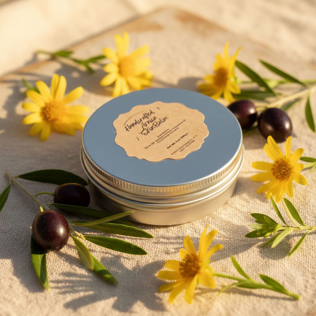 Arnica Skin Balm – Golden Botanical Scene