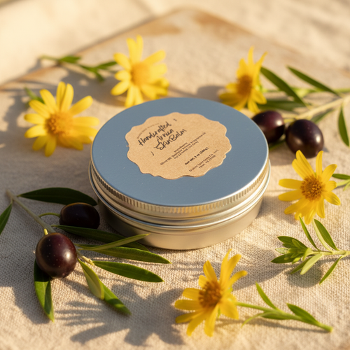 Arnica Skin Balm – Golden Botanical Scene
