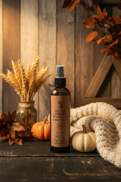 Autumn Barnside Room and Linen Spray in a farmhouse setting