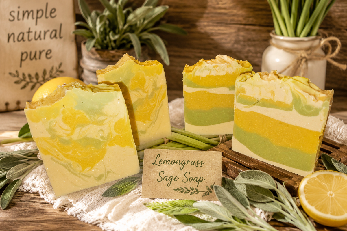 Lemongrass Sage Goat Milk Soap